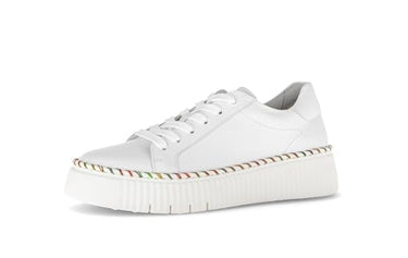 Gabor Damen Low-Top Sneaker, Frauen Halbschuhe,Best Fitting,Sportschuhe,Freizeitschuhe,Turnschuhe,Laufschuhe,Weiss (Multic.),41 im Sale
